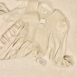 NWT böhme boutique smocked tiered midi dress